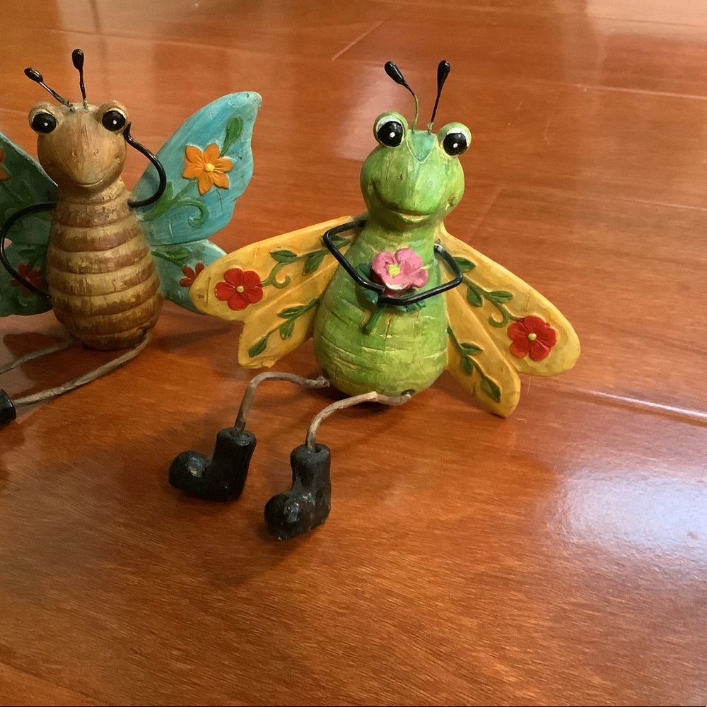 Whimsical Resin Insect Shelf Sitters (3) =1 item - Picture 4 of 5